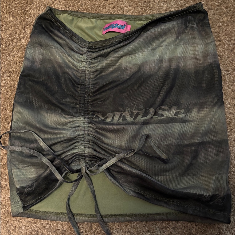 Edikted Printed Mini Skirt